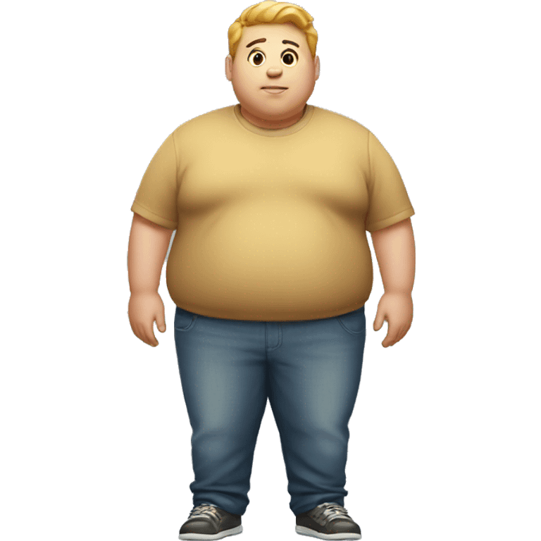 fat boy standing emoji