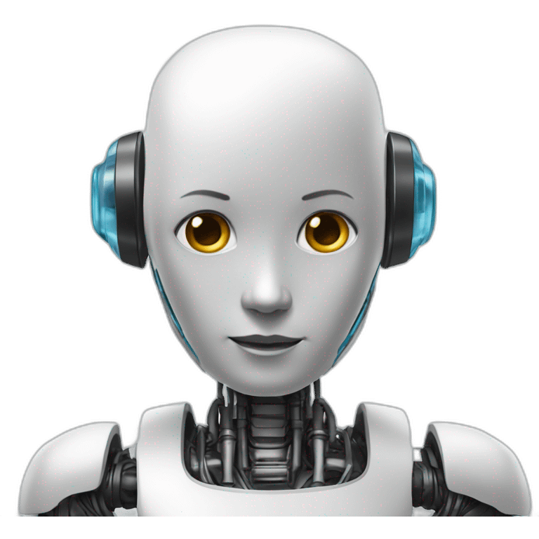 Humanoid robot emoji