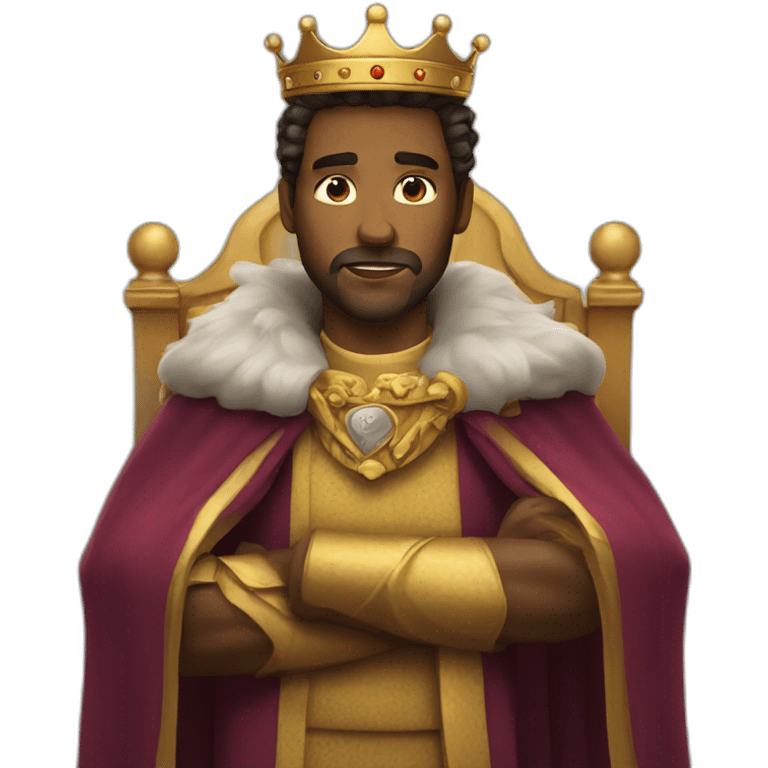 king looking around  emoji