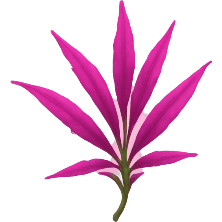 Pink weed plant emoji