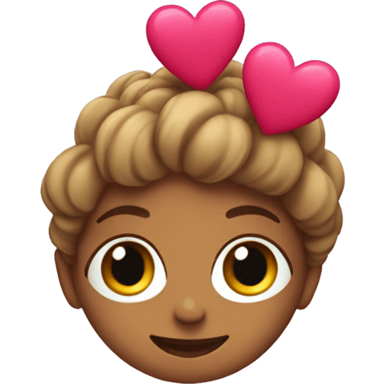 ivanita as a emoji with hearts emoji