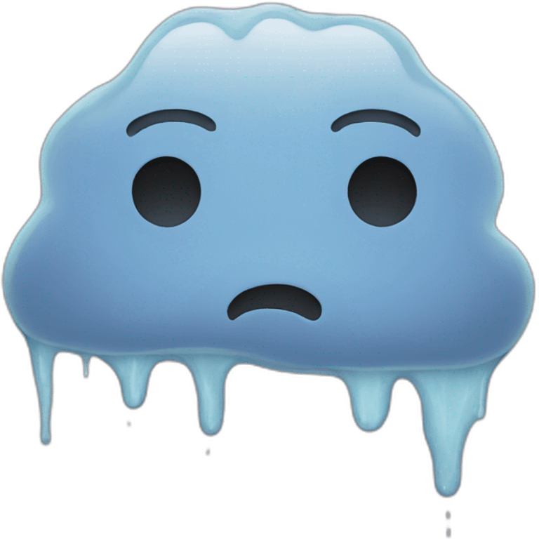 melting sad face emoji