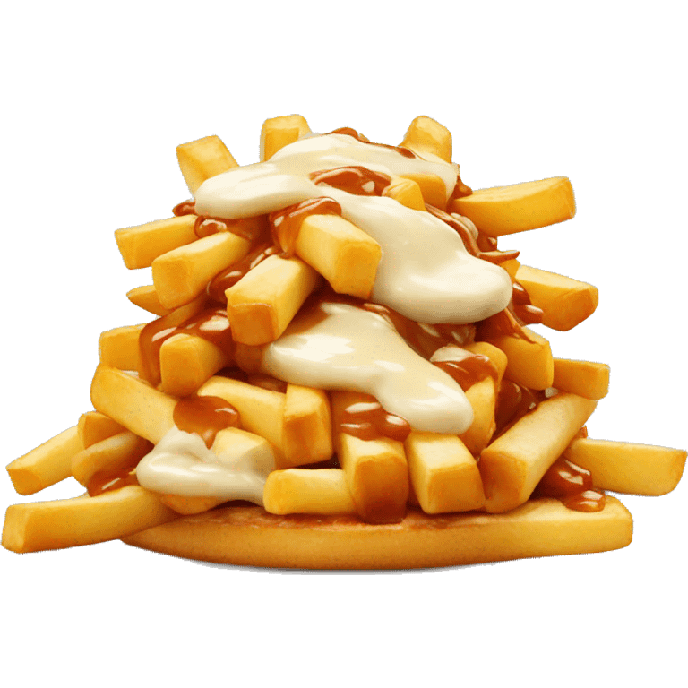 Poutine qui mange un menus macdo emoji