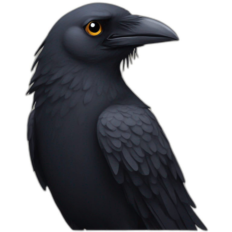 crow with tears emoji