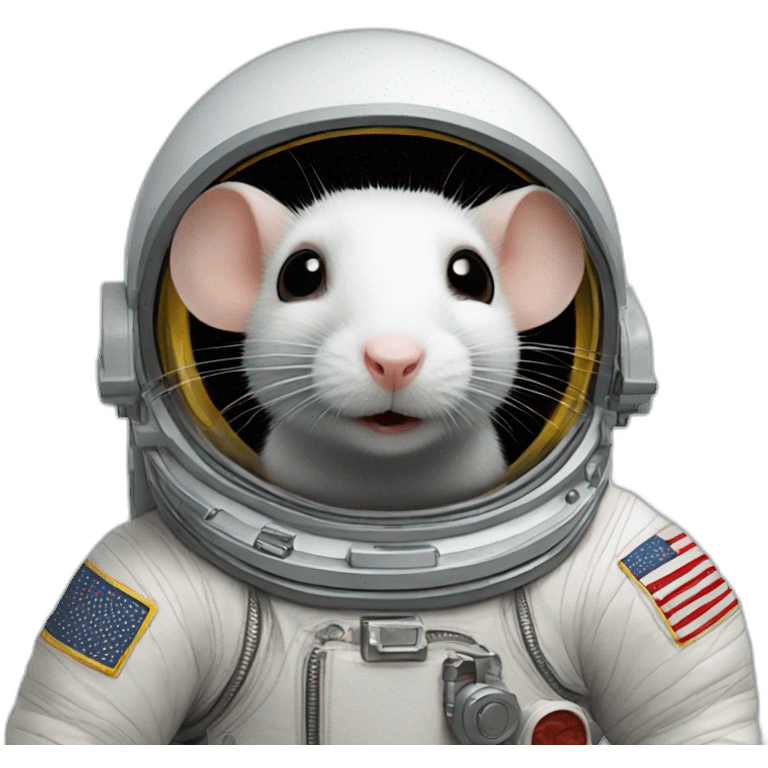 astronaut rat levitating emoji