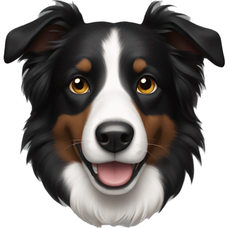 black border collie emoji