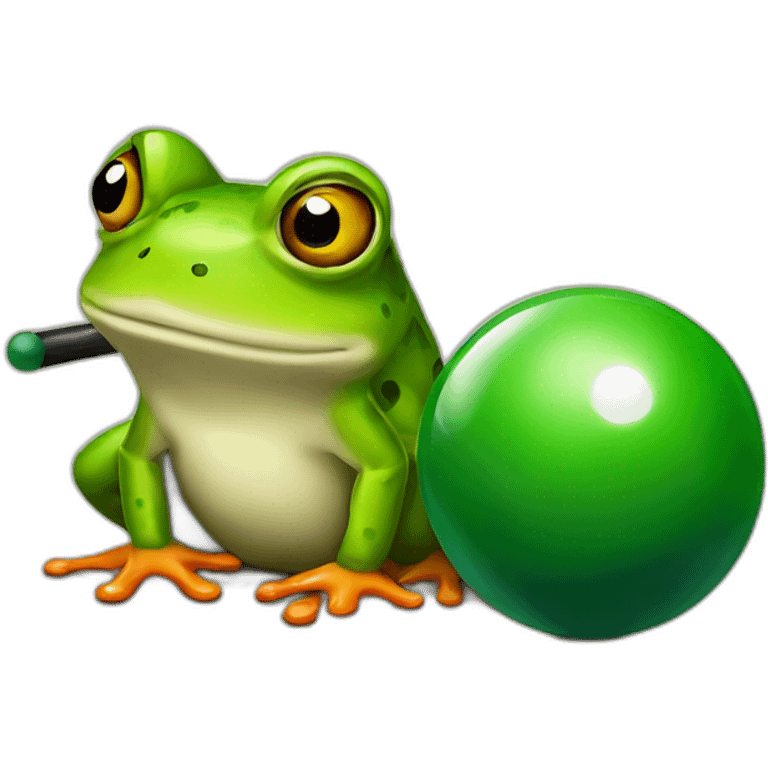 frog-billiards emoji