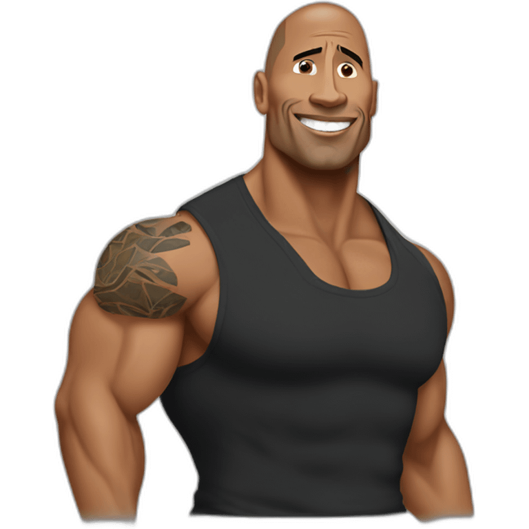 Dwayne the rock Johnson emoji