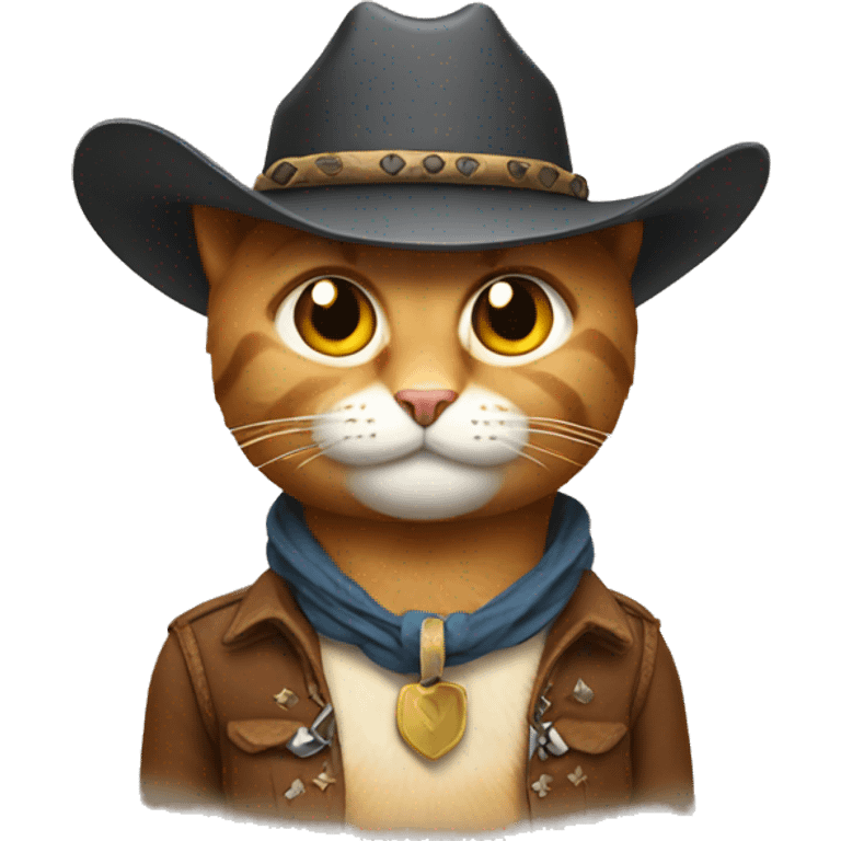 Cat cowboy emoji