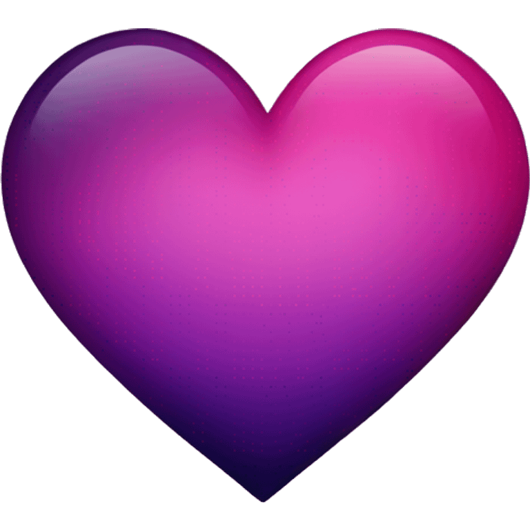 a dark purple and dark pink ombre heart emoji