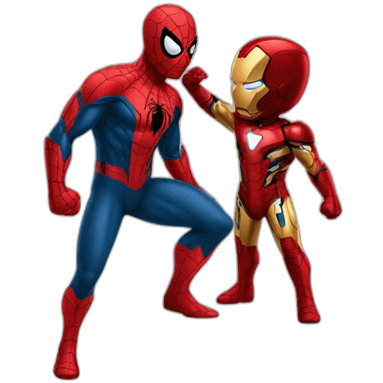 Spiderman and iron man emoji