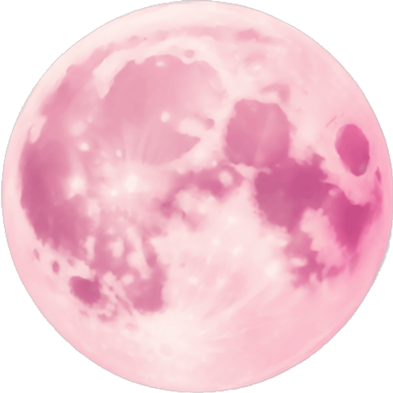 Light pink pink moon emoji