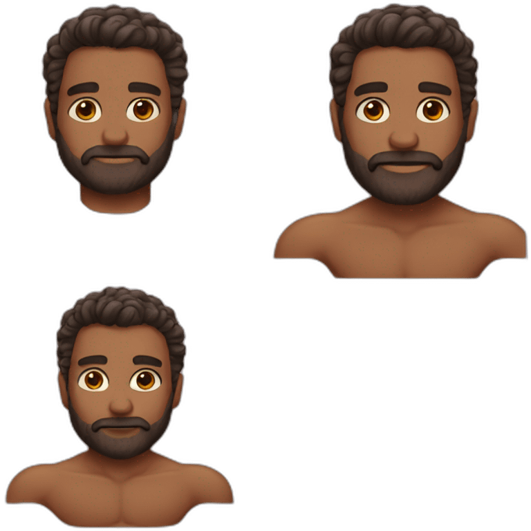 man body hair emoji