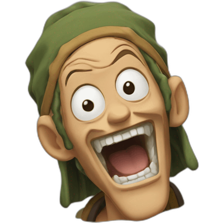 Usopp scream emoji