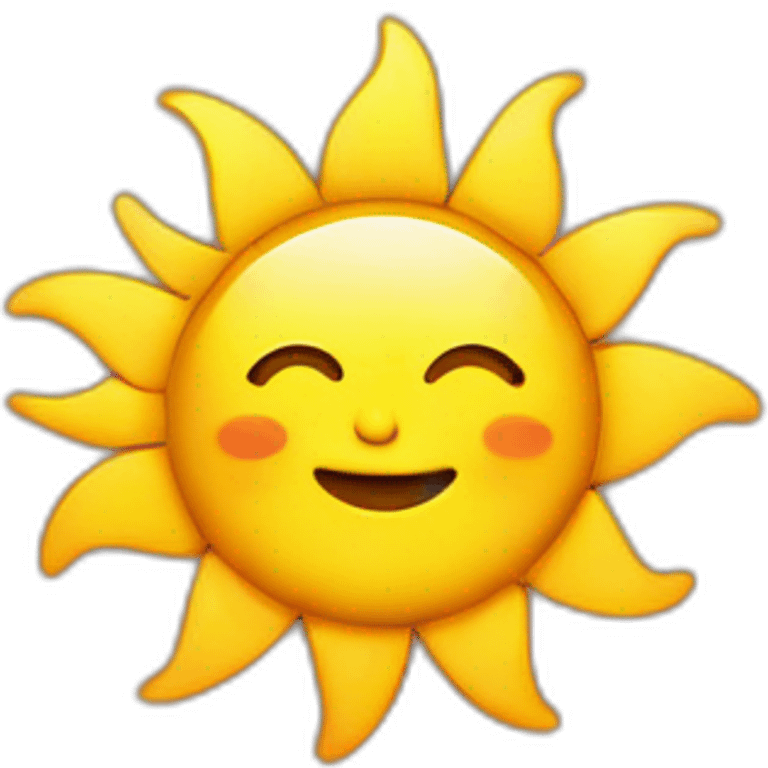 Sun Saying good day emoji