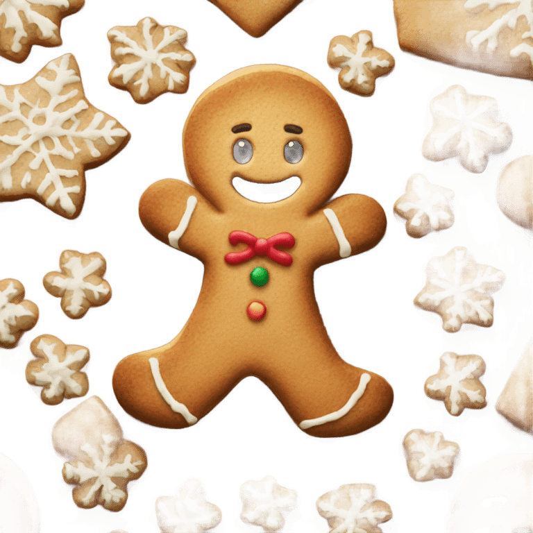 Gingerbread man cookie  emoji