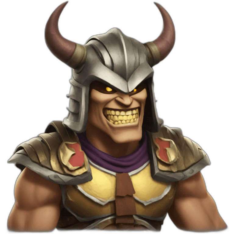 Laughing shao kahn emoji