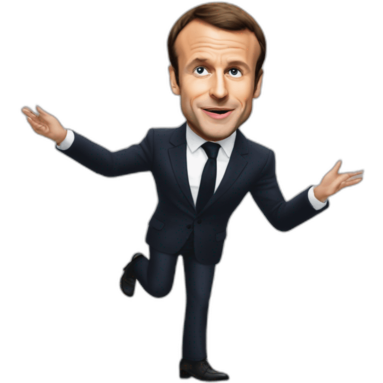 Emmanuel macron kick ellon musk emoji