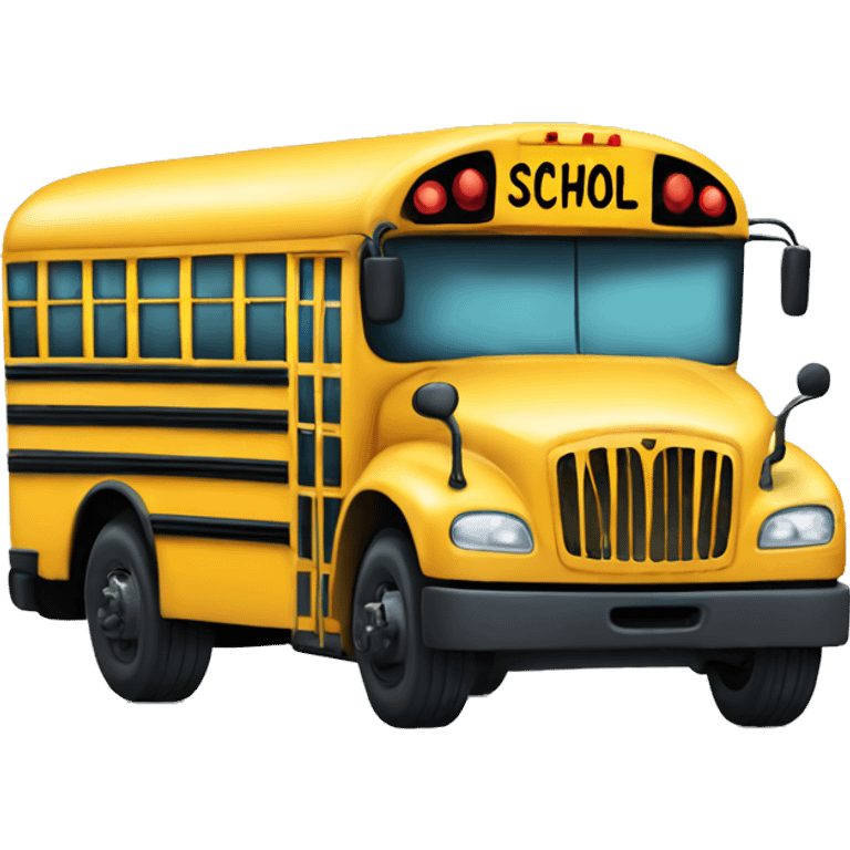 Sped school bus  emoji