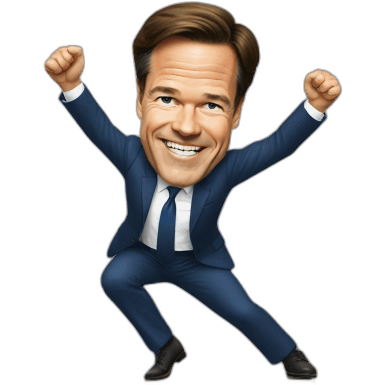 Mark Rutte dancing emoji