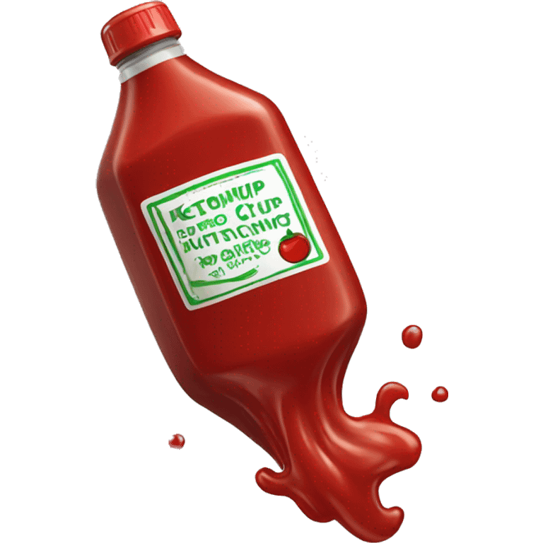 bottle of ketchup dancing emoji