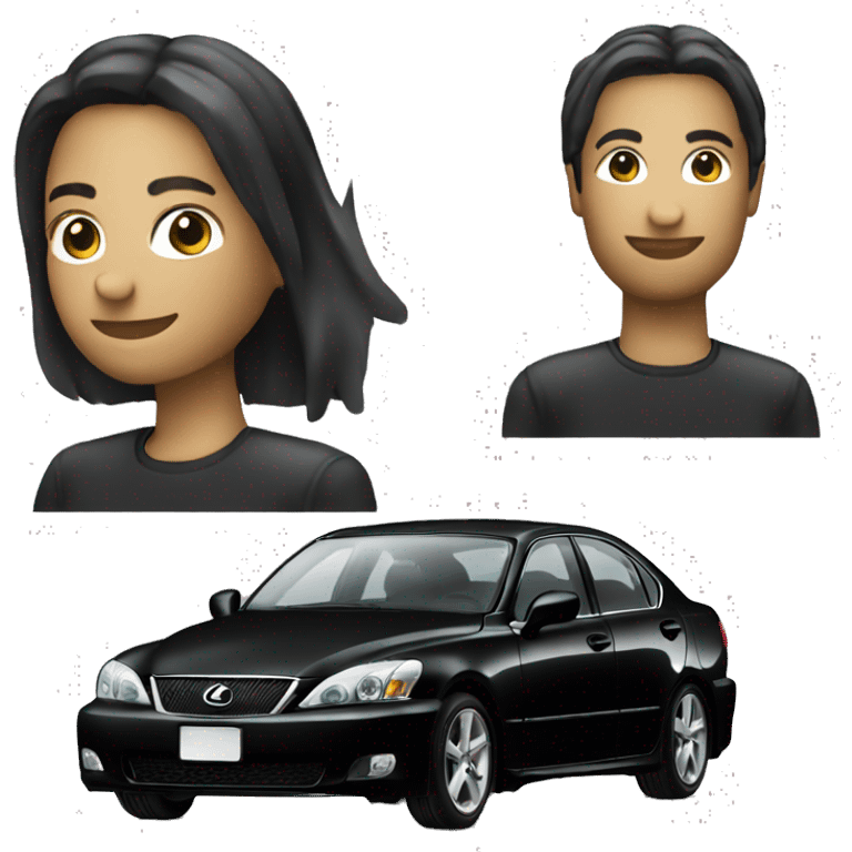 black lexus is200 old emoji