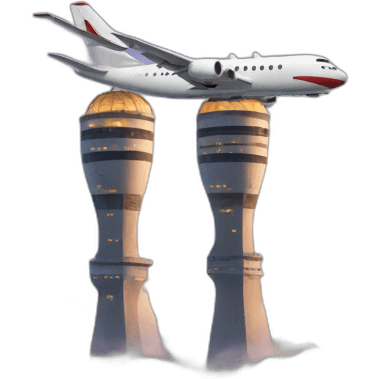 Twins tower one plane emoji