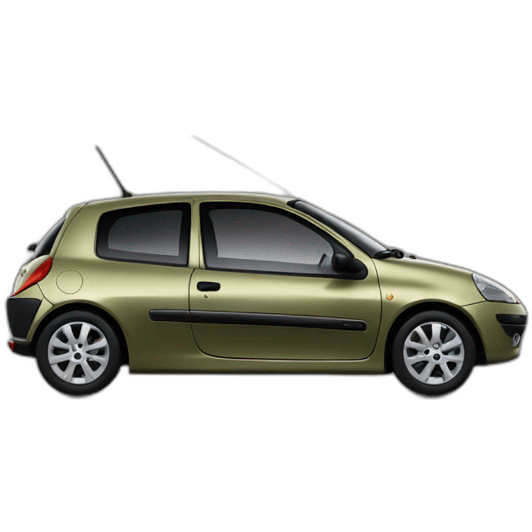 Renault Clio 2 olive color emoji