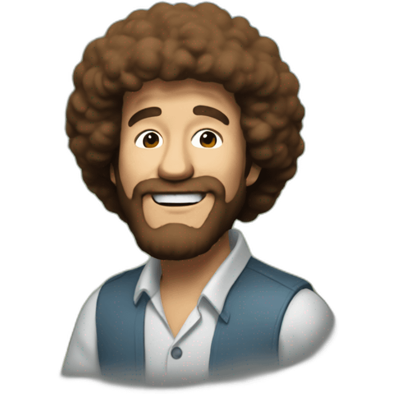 bob ross painting emoji