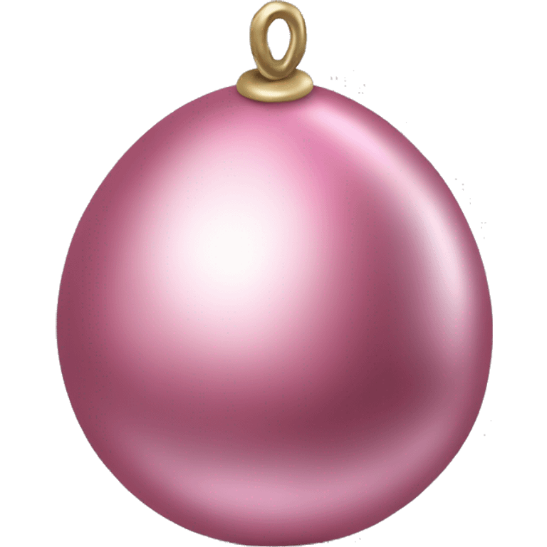 Realistic single metallic pink bell egg and round bell. emoji