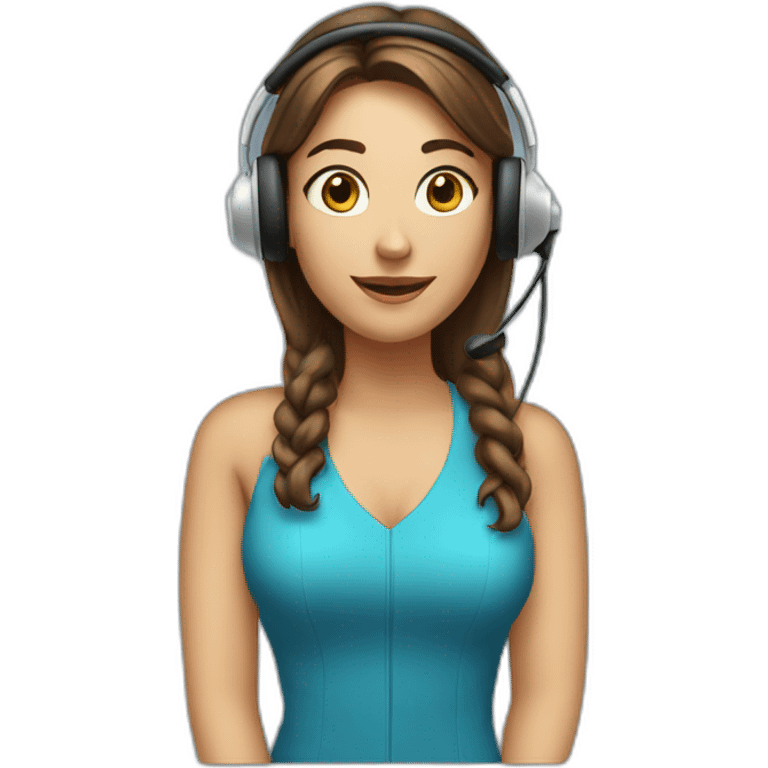 sales-girl-with-headset emoji