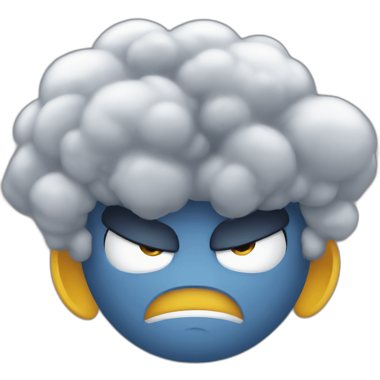 cartoon angry cute storm emoji