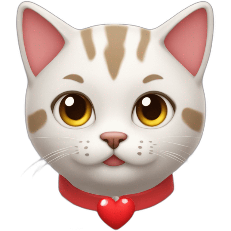 Gato con el corazón roto emoji