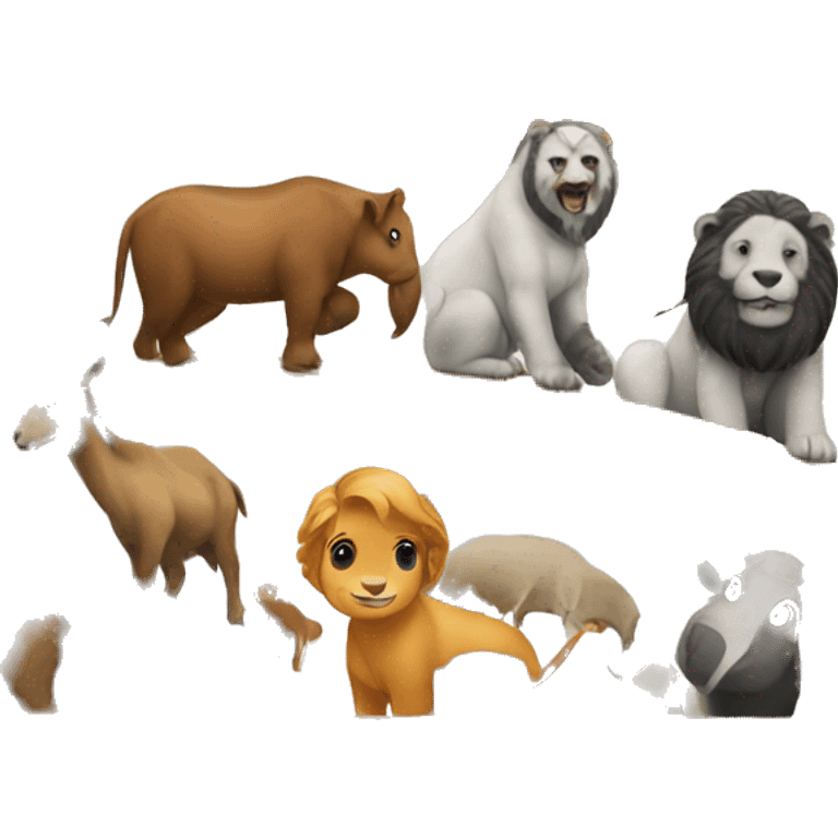 The animals are on Noah's Ark emoji