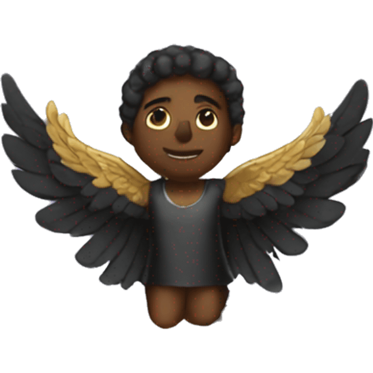 A black angel  emoji