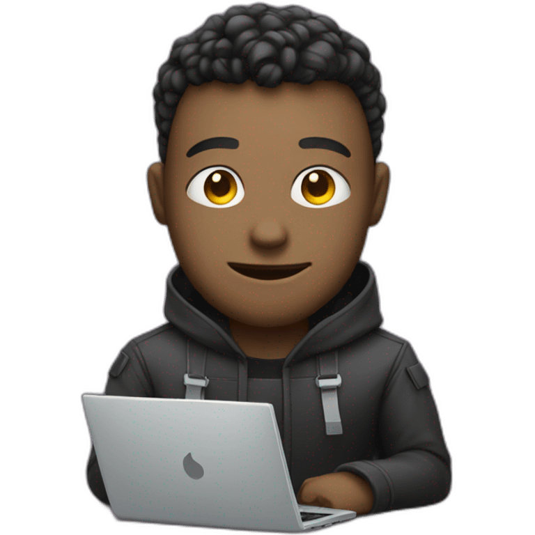 cyber guy with laptop emoji