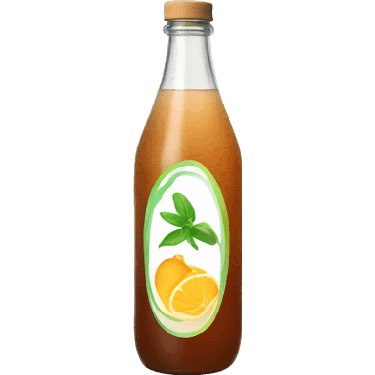 a bottle of kombucha  emoji