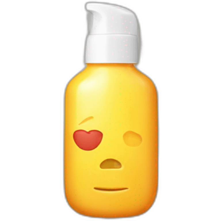 Sunscreen bottle emoji