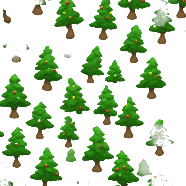 Christmas trees emoji