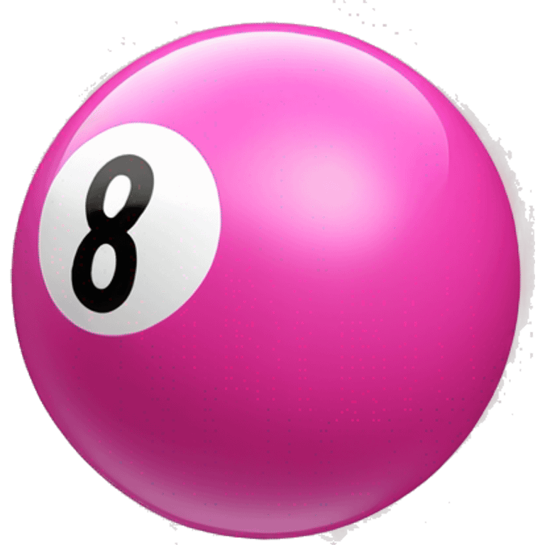 Pink 8 ball emoji