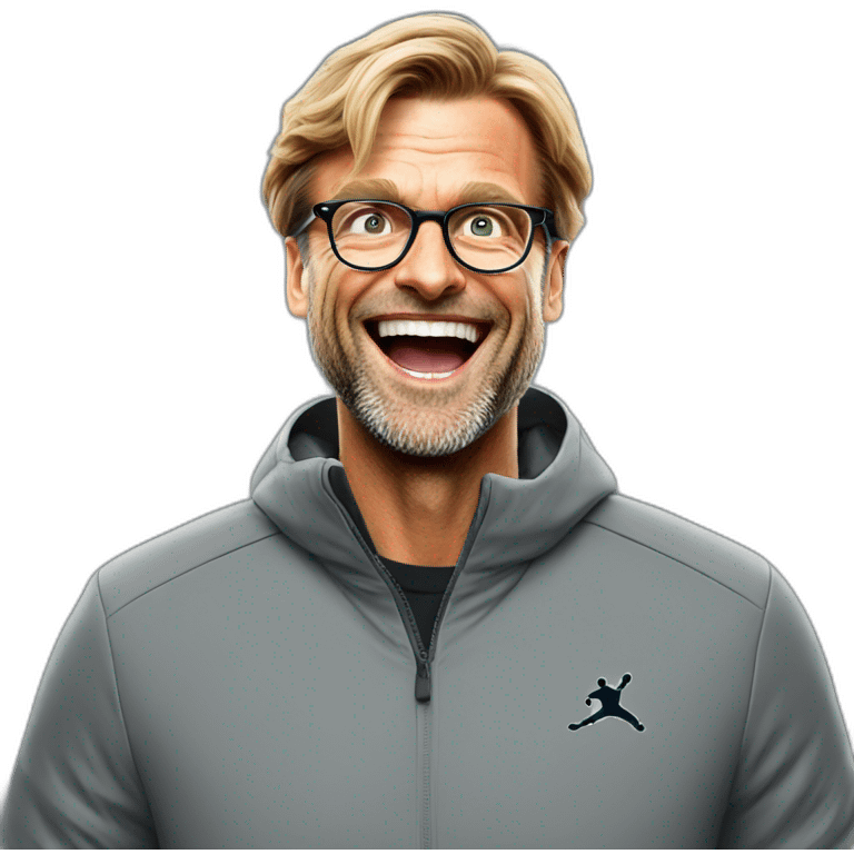 Klopp celebrating emoji