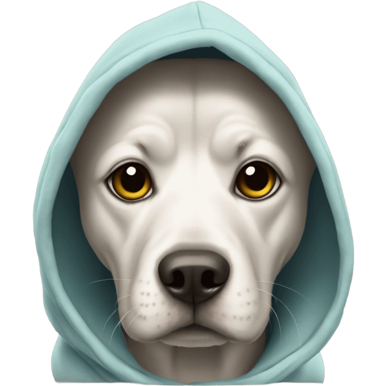 Dog in a hoodie emoji