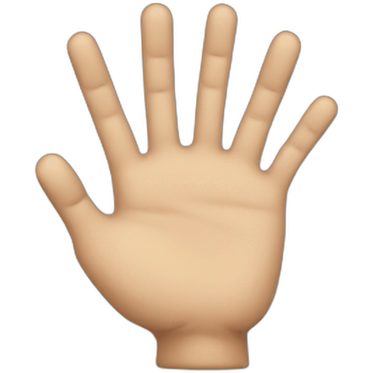 ten finger hand emoji