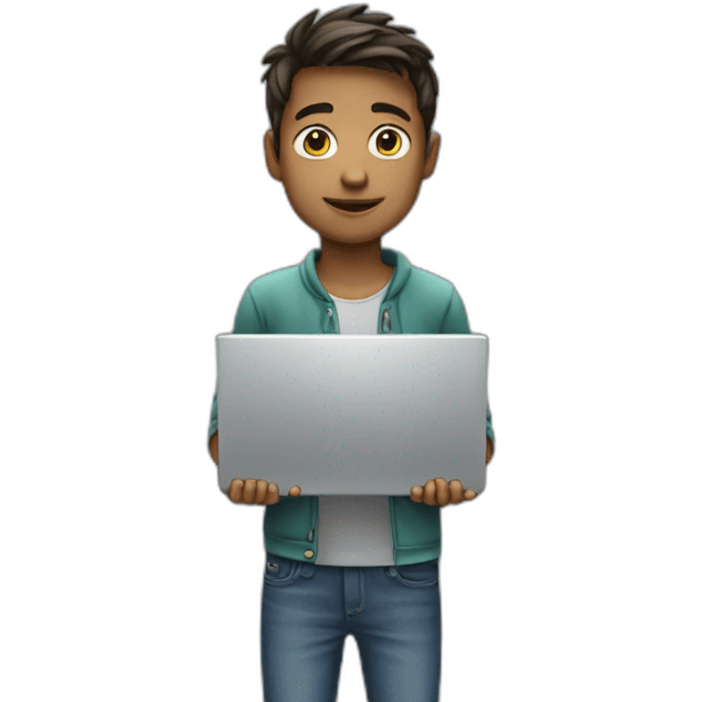 Boy-with-laptop emoji