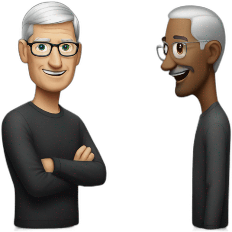 Tim cook meet steve job emoji