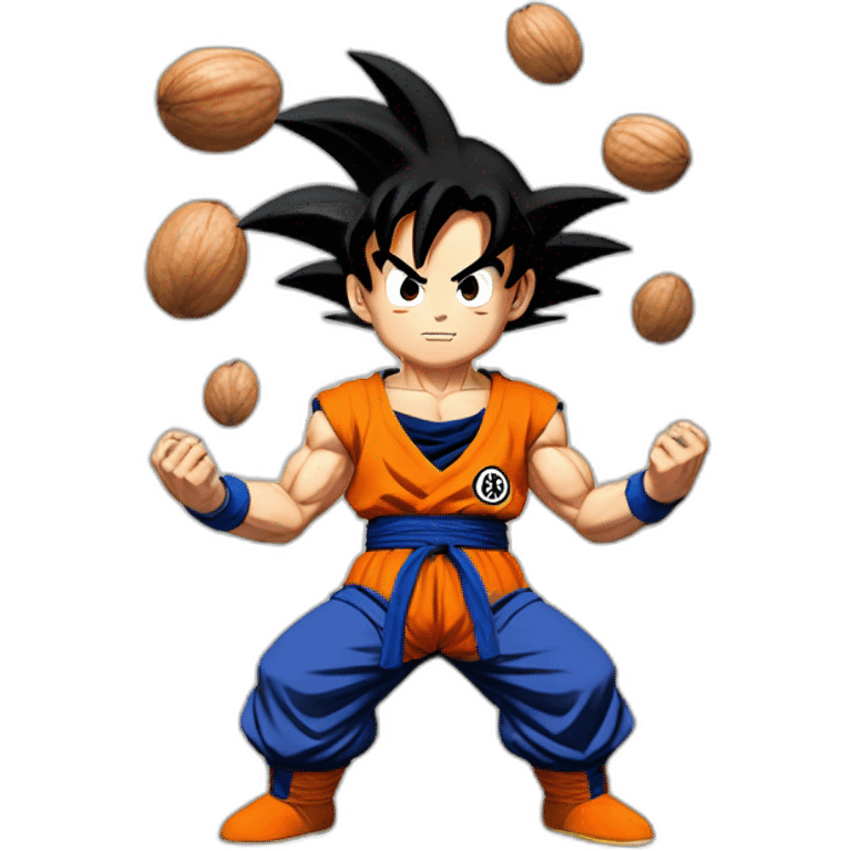 goku holding nuts emoji