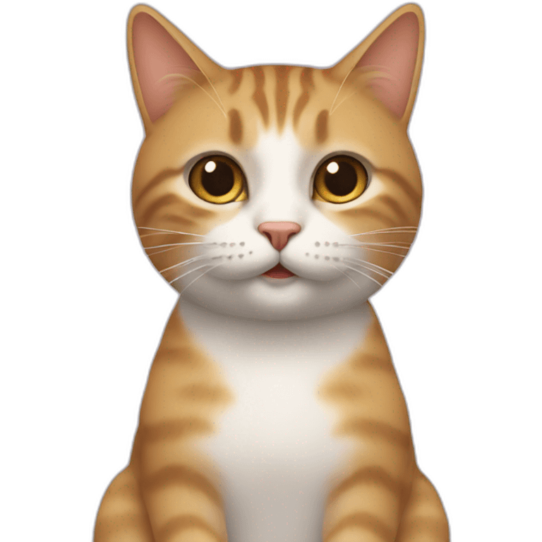 Chat sur un chat emoji