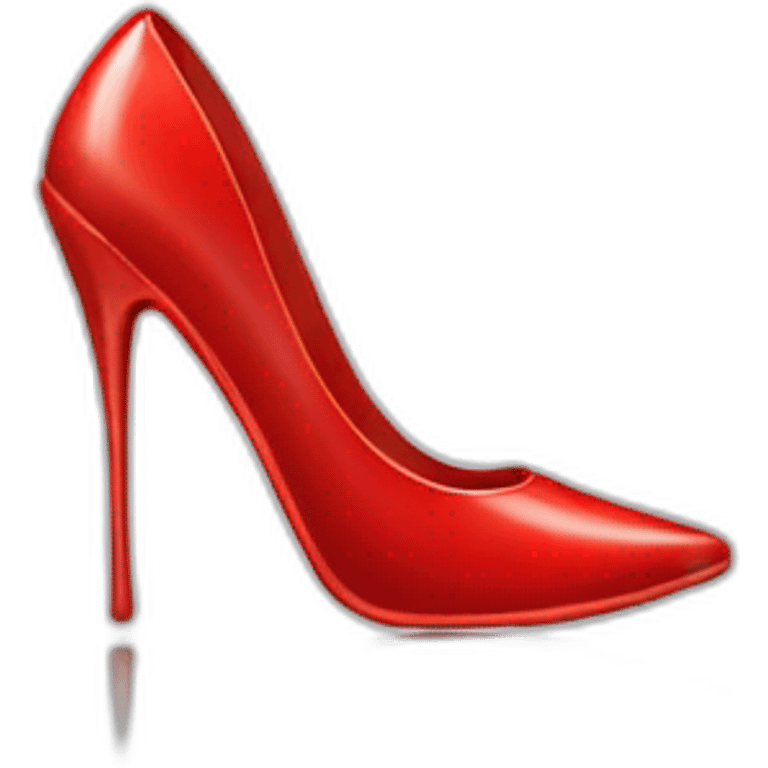 Red stiletto shoe emoji