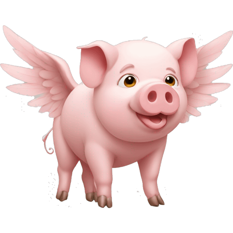 Pig with wings emoji