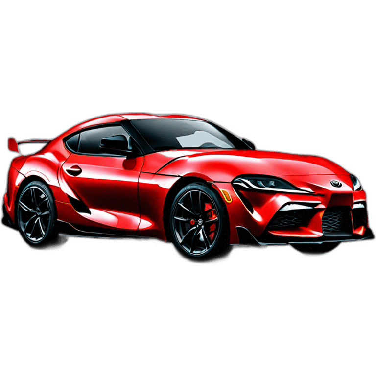 Toyota Supra gr rouge emoji